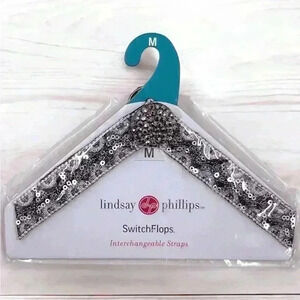 SWITCHFLOPS FLIP-FLOPS INTERCHANGEABLE STRAPS FOR TASHA LINDSAY PHILLIPS M NEW